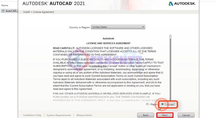 cài Autocad 2021