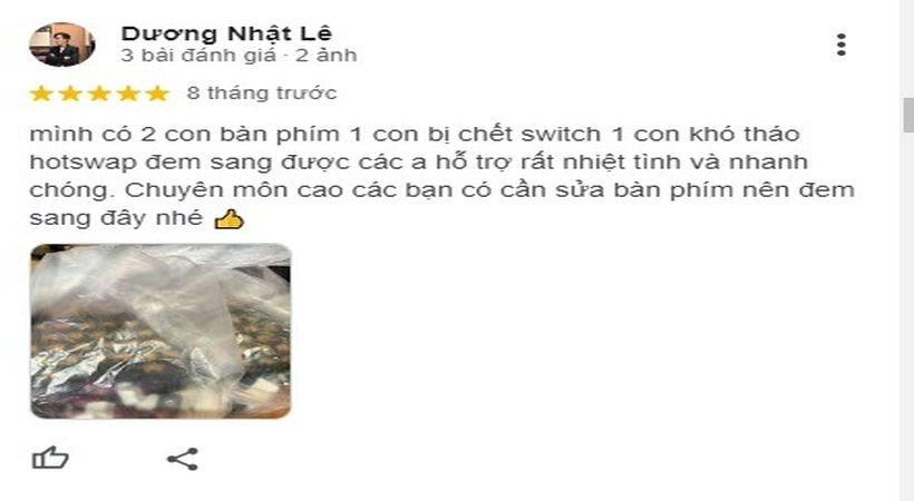 đánh giá của khách hàng