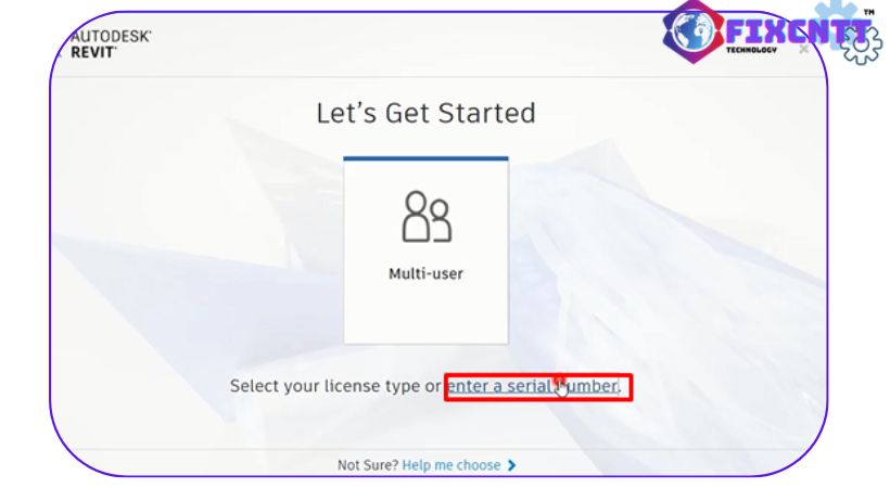Chọn Enter a serial bumber revit 2021.