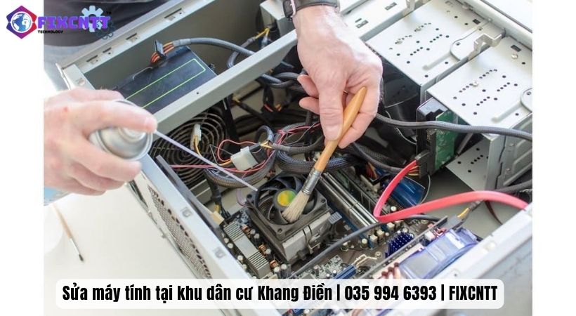 Đội ngũ sửa máy tính tại Khu dân cư Khang Điền