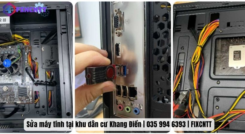 Quy trình khắc phục sửa máy tính tại khu dân cư Khang Điền FixCNTT