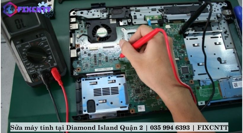 Quy trình sửa máy tính uy tín tại Diamond Island Quận 2 tại FIXCNTT.