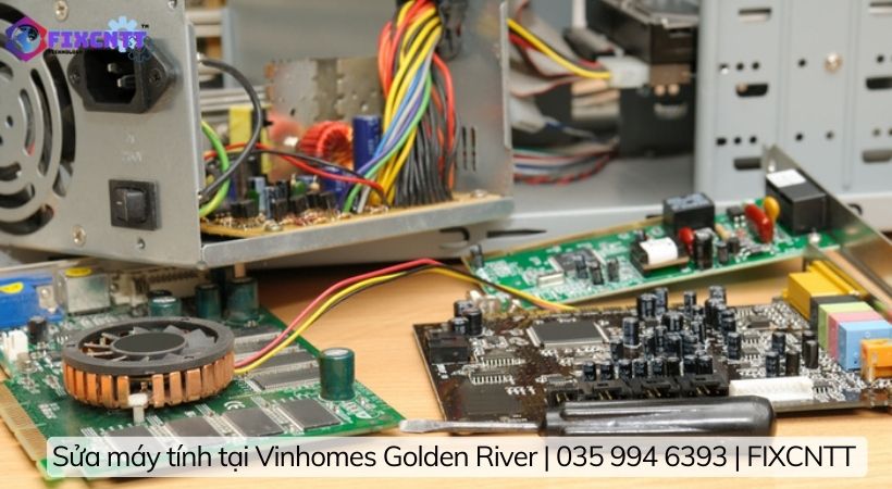 Quy trình sửa chữa máy tính tại Vinhomes Golden River.