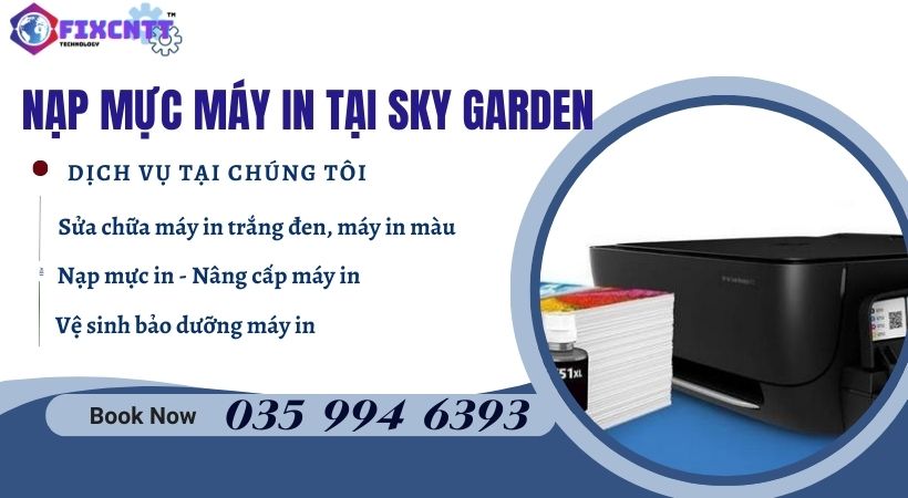 Nạp mực máy in tại Sky Garden